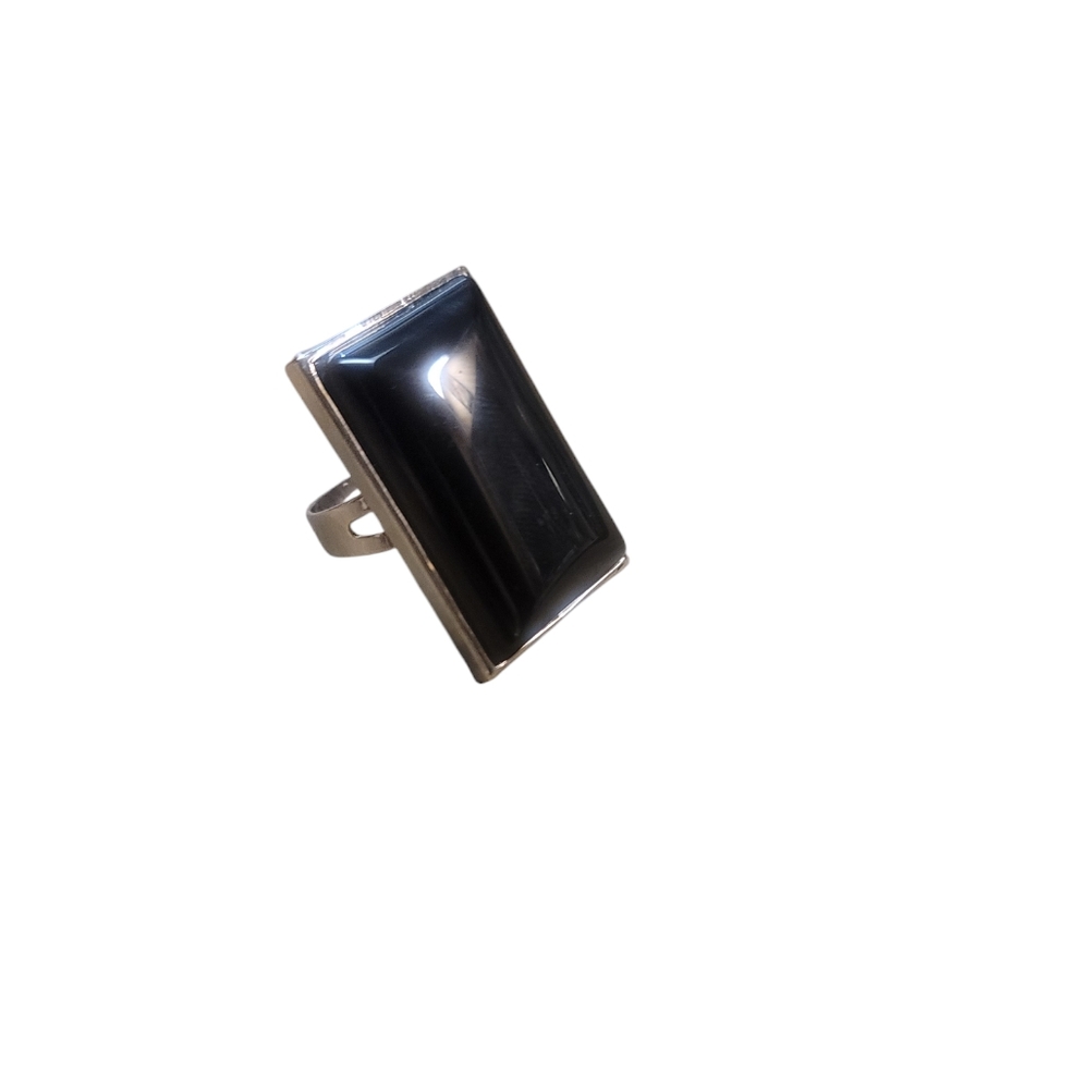 Black Agate Ring